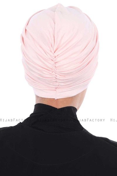 Jill - Turbante Di Cotone Rosa Antico - Ayse Turban