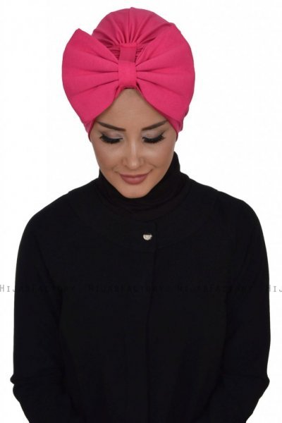 Julia - Turbante Di Cotone Fucsia - Ayse Turban