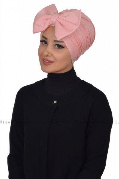 Julia - Turbante Di Cotone Rosa Antico - Ayse Turban