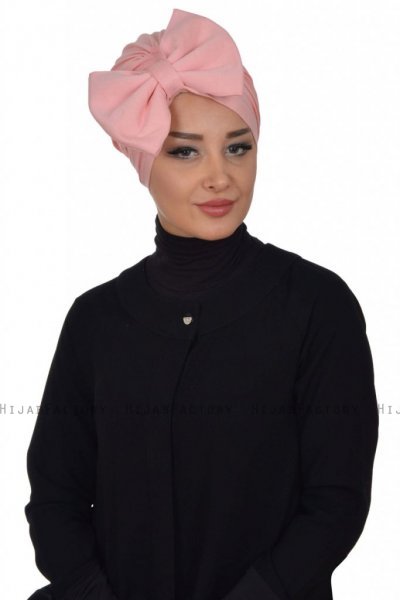 Julia - Turbante Di Cotone Rosa Antico - Ayse Turban