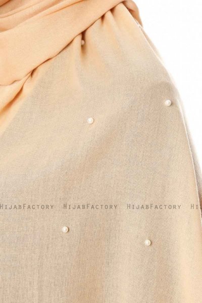 Kadri - Hijab Beige Con Perle - Özsoy
