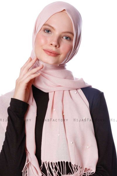 Kadri - Hijab Rosa Antico Con Perle - Özsoy