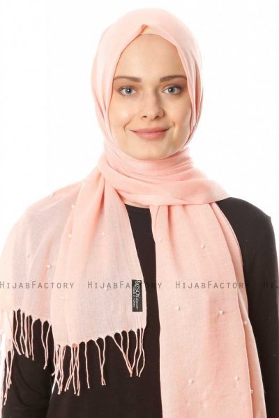 Kadri - Hijab Salmone Con Perle - Özsoy