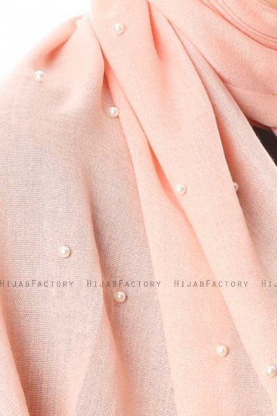 Kadri - Hijab Salmone Con Perle - Özsoy