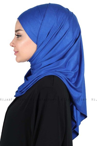 Kaisa - Hijab Cotone Pratico Blu