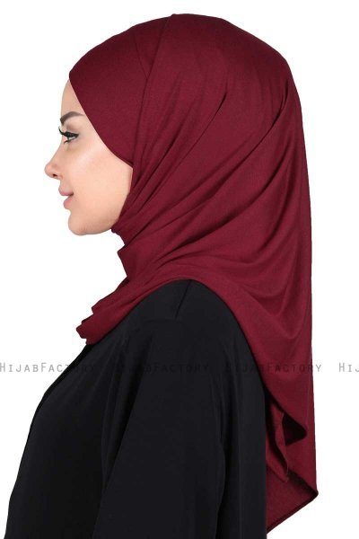 Kaisa - Hijab Cotone Pratico Bordò