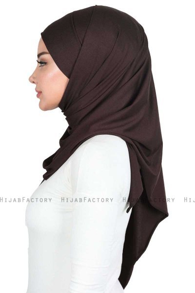 Kaisa - Hijab Cotone Pratico Marrone