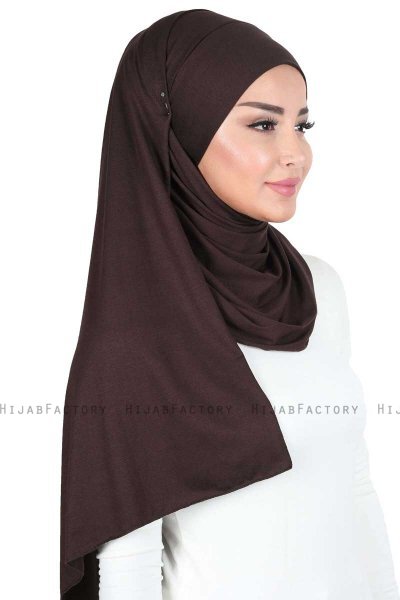 Kaisa - Hijab Cotone Pratico Marrone