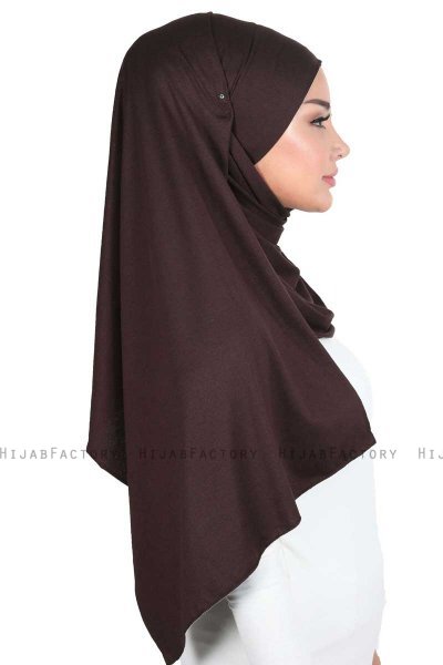 Kaisa - Hijab Cotone Pratico Marrone