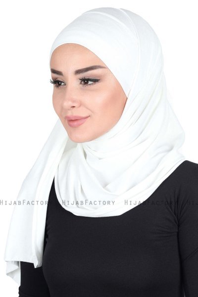 Kaisa - Hijab Cotone Pratico Creme