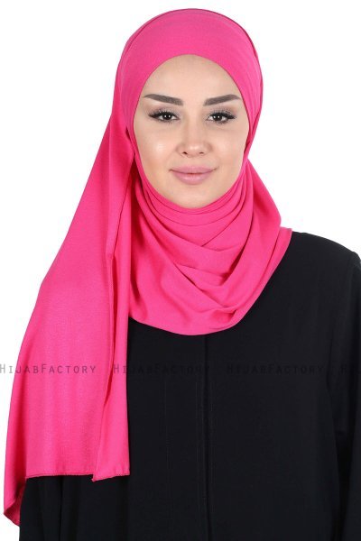 Kaisa - Hijab Cotone Pratico Fucsia