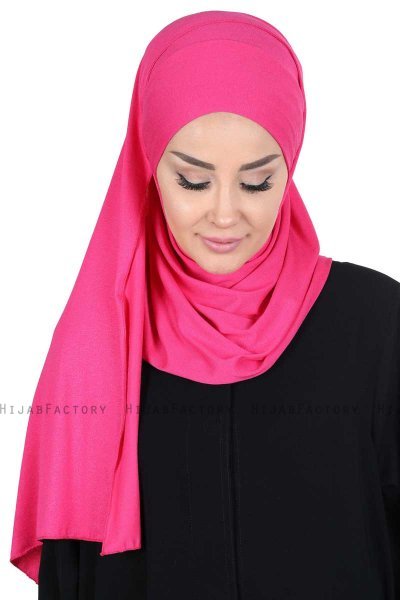 Kaisa - Hijab Cotone Pratico Fucsia