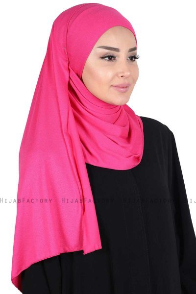 Kaisa - Hijab Cotone Pratico Fucsia