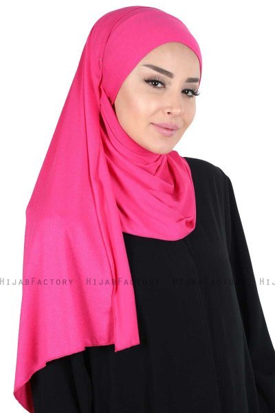Kaisa - Hijab Cotone Pratico Fucsia