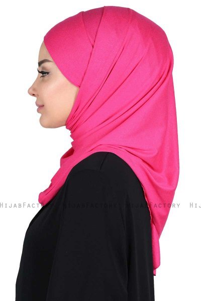 Kaisa - Hijab Cotone Pratico Fucsia