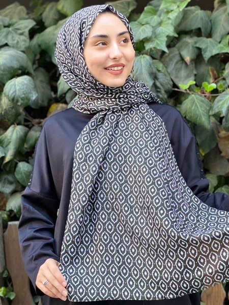 Kalila - Hijab Fantasia Di Cotone Verde Scuro