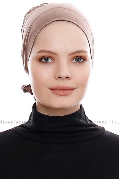 Kiraz - Bonnet XXL Cotone Taupe Scuro - Ecardin