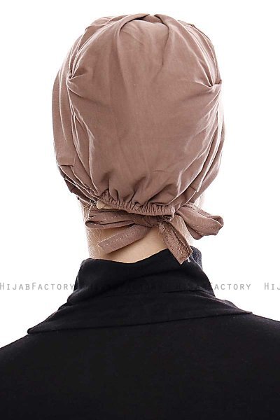 Kiraz - Bonnet XXL Cotone Taupe Scuro - Ecardin