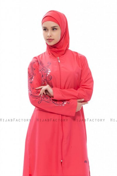 Kubra Hallonröd Burkini Tesmay 280479b