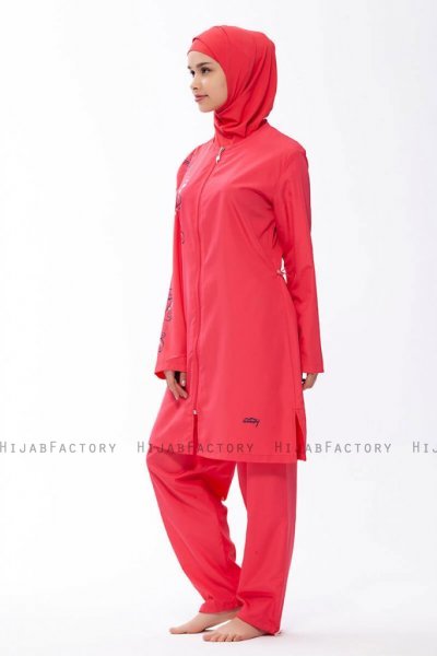 Kubra Hallonröd Burkini Tesmay 280479c