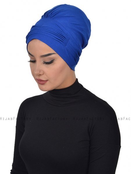Linda Blå Bomull Turban Ayse Turban 321911-2