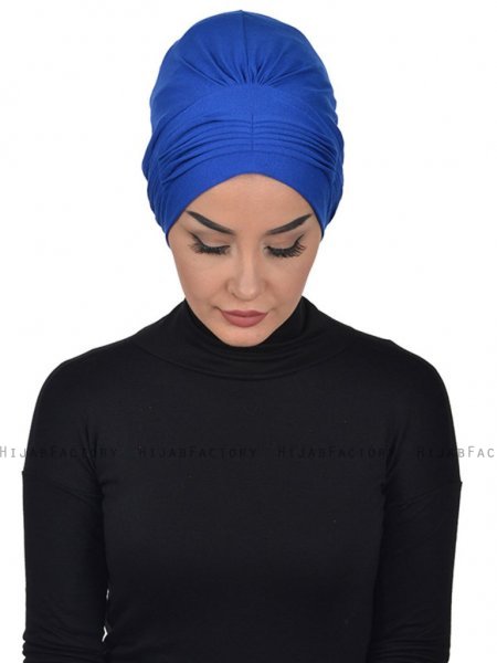 Linda Blå Bomull Turban Ayse Turban 321911-3