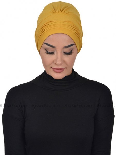 Linda Senapsgul Bomull Turban Ayse Turban 321914-2