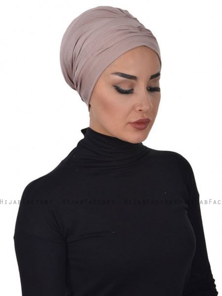 Linda Taupe Bomull Turban Ayse Turban 321906c