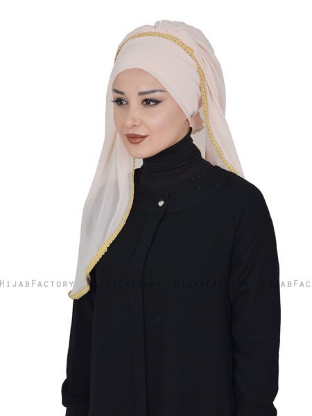 Louise - Hijab Pratico Beige - Ayse Turban