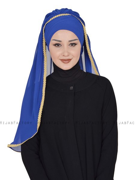 Louise - Hijab Pratico Blu - Ayse Turban