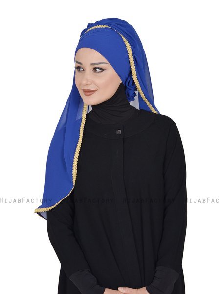 Louise - Hijab Pratico Blu - Ayse Turban