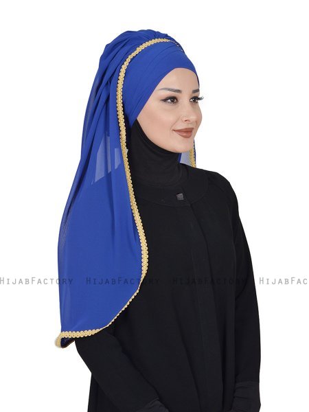 Louise - Hijab Pratico Blu - Ayse Turban
