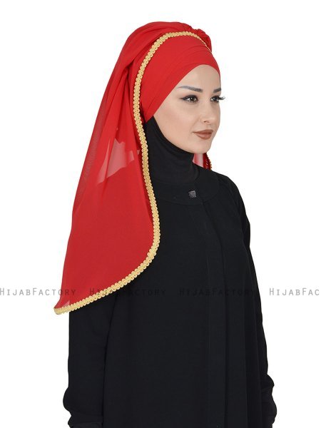 Louise - Hijab Pratico Rosso - Ayse Turban