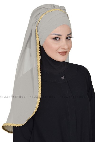 Louise - Hijab Pratico Taupe - Ayse Turban