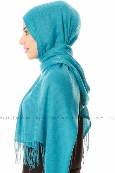 Lunara - Hijab Blu Petrolio - Özsoy