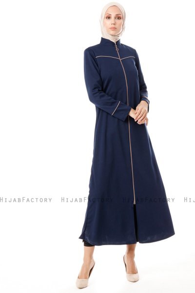 Lylah - Abaya Blu Navy - Miss Cazibe