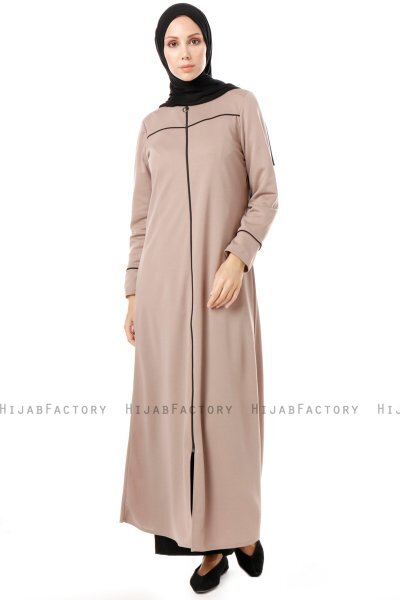 Lylah - Abaya Taupe - Miss Cazibe