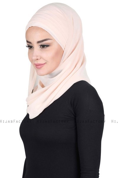 Malin - Hijab Chiffon Pratico Beige