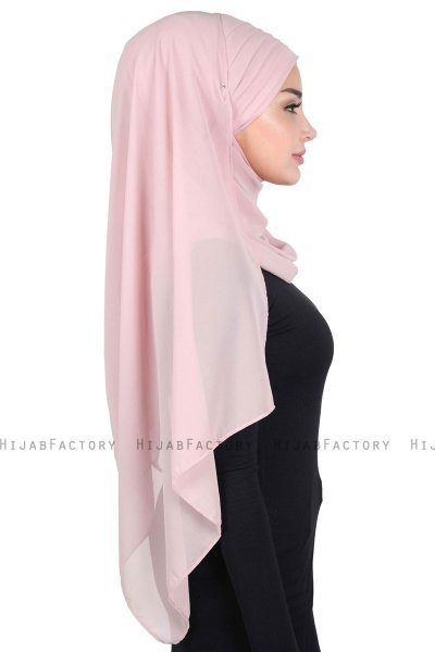 Malin - Hijab Chiffon Pratico Rosa Antico