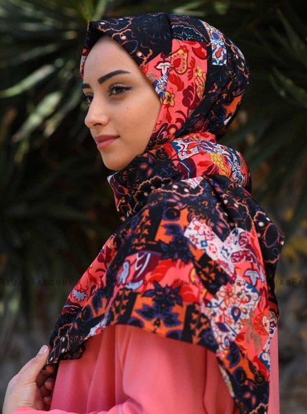 Marwa - Hijab Fantasia Crepe Rosa
