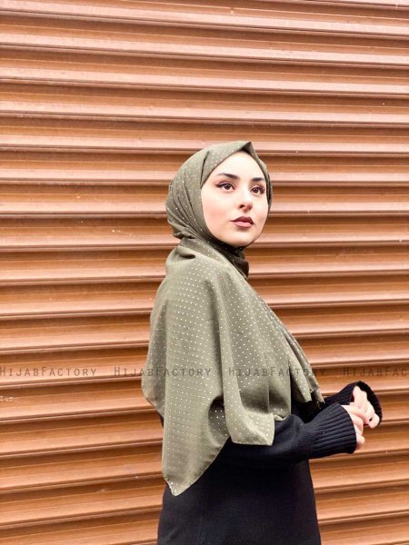 Maryna - Hijab Fantasia Di Chiffon Cachi- Mirach