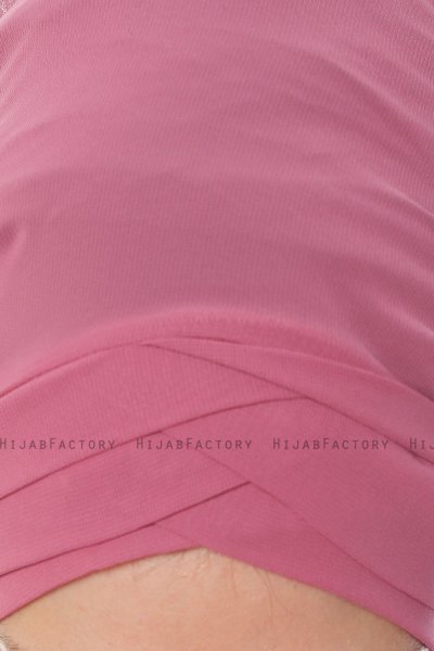 Mehtap - Chiffon Hijab Pratico One Piece Rosa Scuro