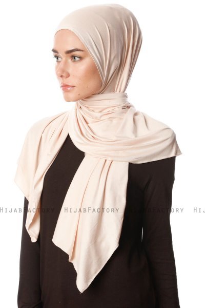 Melek - Hijab Jersey Premium Beige - Ecardin