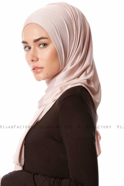 Melek - Hijab Jersey Premium Rosa Antico - Ecardin