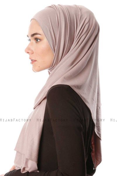 Melek - Hijab Jersey Premium Grigio Pietra - Ecardin