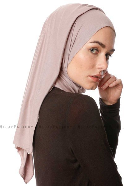 Melek - Hijab Jersey Premium Grigio Pietra - Ecardin