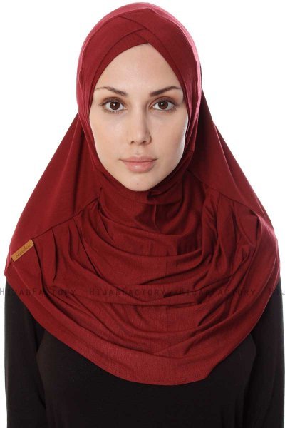 Mia - Hijab Al Amira Bordò One-Piece - Ecardin