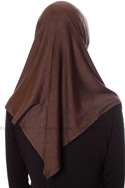 Mia - Hijab Al Amira Marrone One-Piece - Ecardin