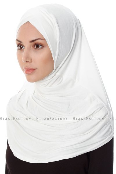 Mia - Hijab Al Amira Creme One-Piece - Ecardin