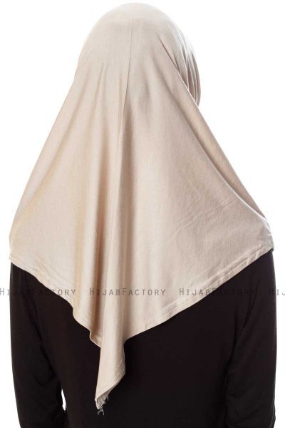 Mia - Hijab Al Amira Taupe Chiaro One-Piece - Ecardin
